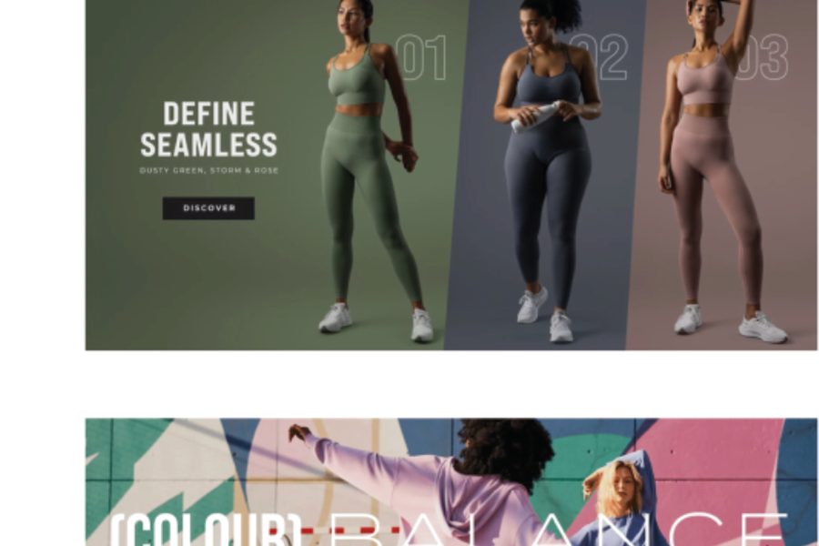 Retail storefront: activewear